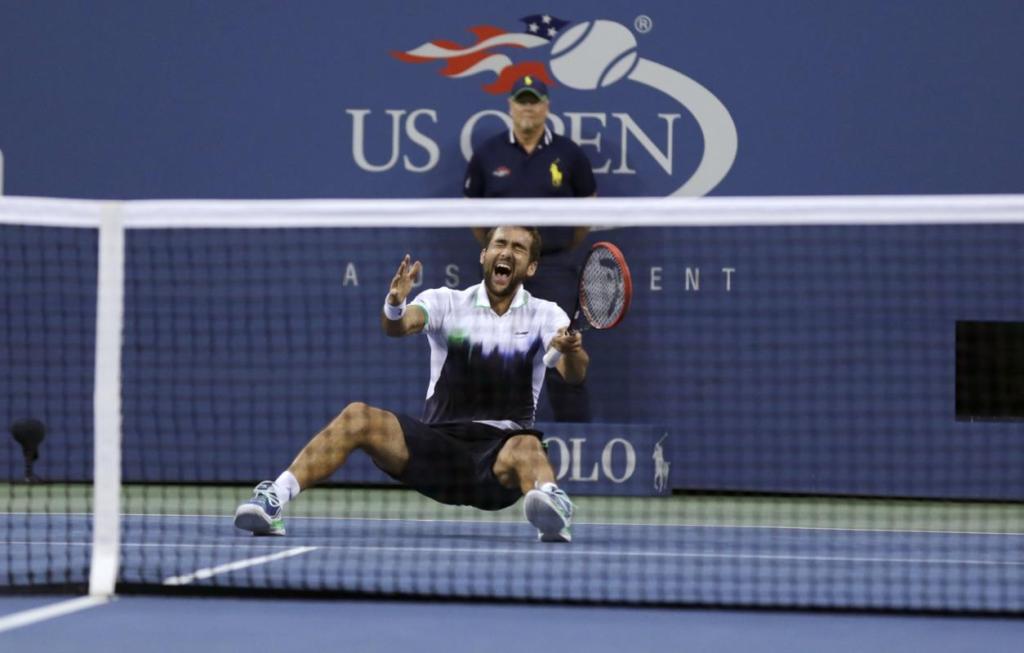 High Quality Image of Cilic's Winning Moment at US Open 2014